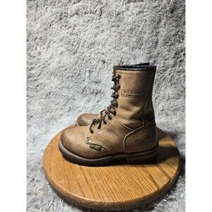 Ad-Tec Womens Sz 7 Leather Granny Grunge Punk Riding Lace Up Waterproof Boots